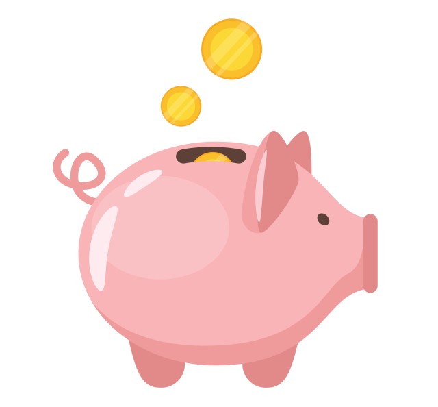 pink piggy bank